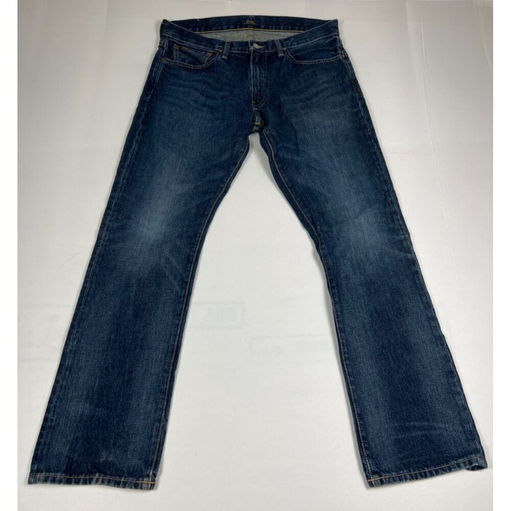 Polo Ralph Lauren Men 34 x 29 Straight Fit Blue Medium Wash Stretch Jeans